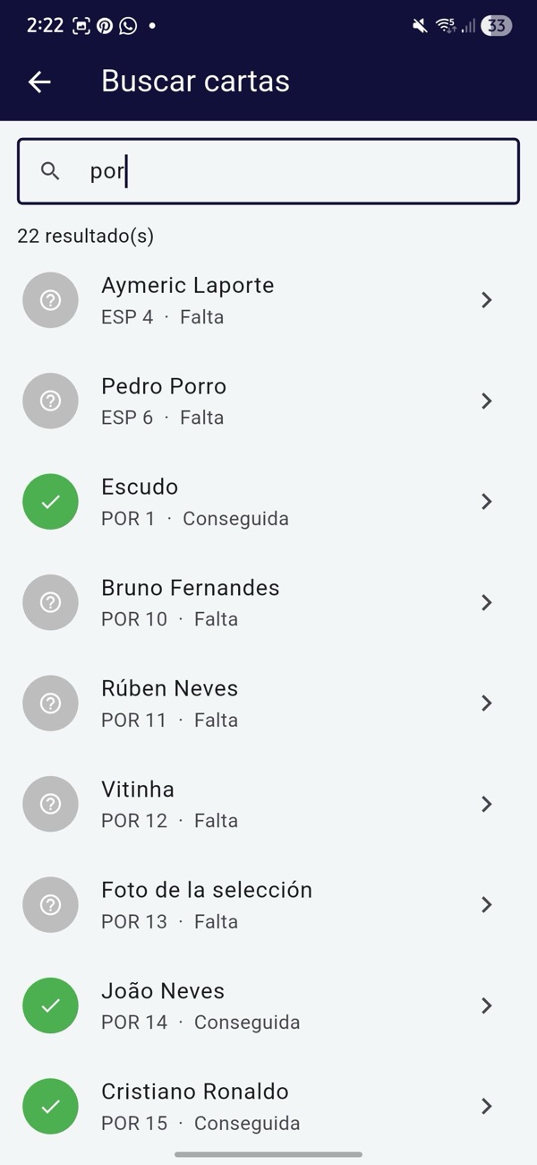 Buscador de cartas